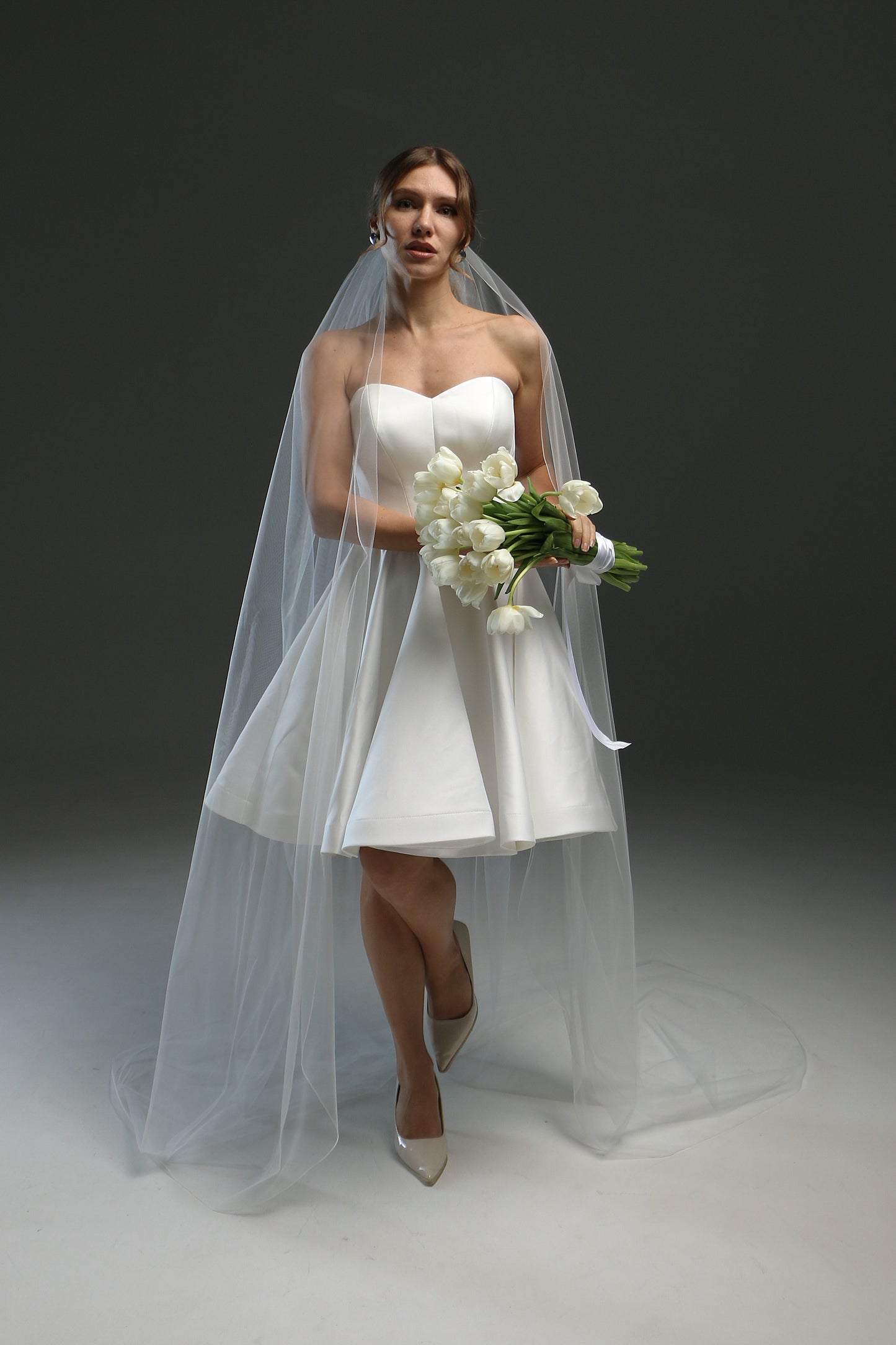 Bridal Pencil Veil - Customized Length and Style Available