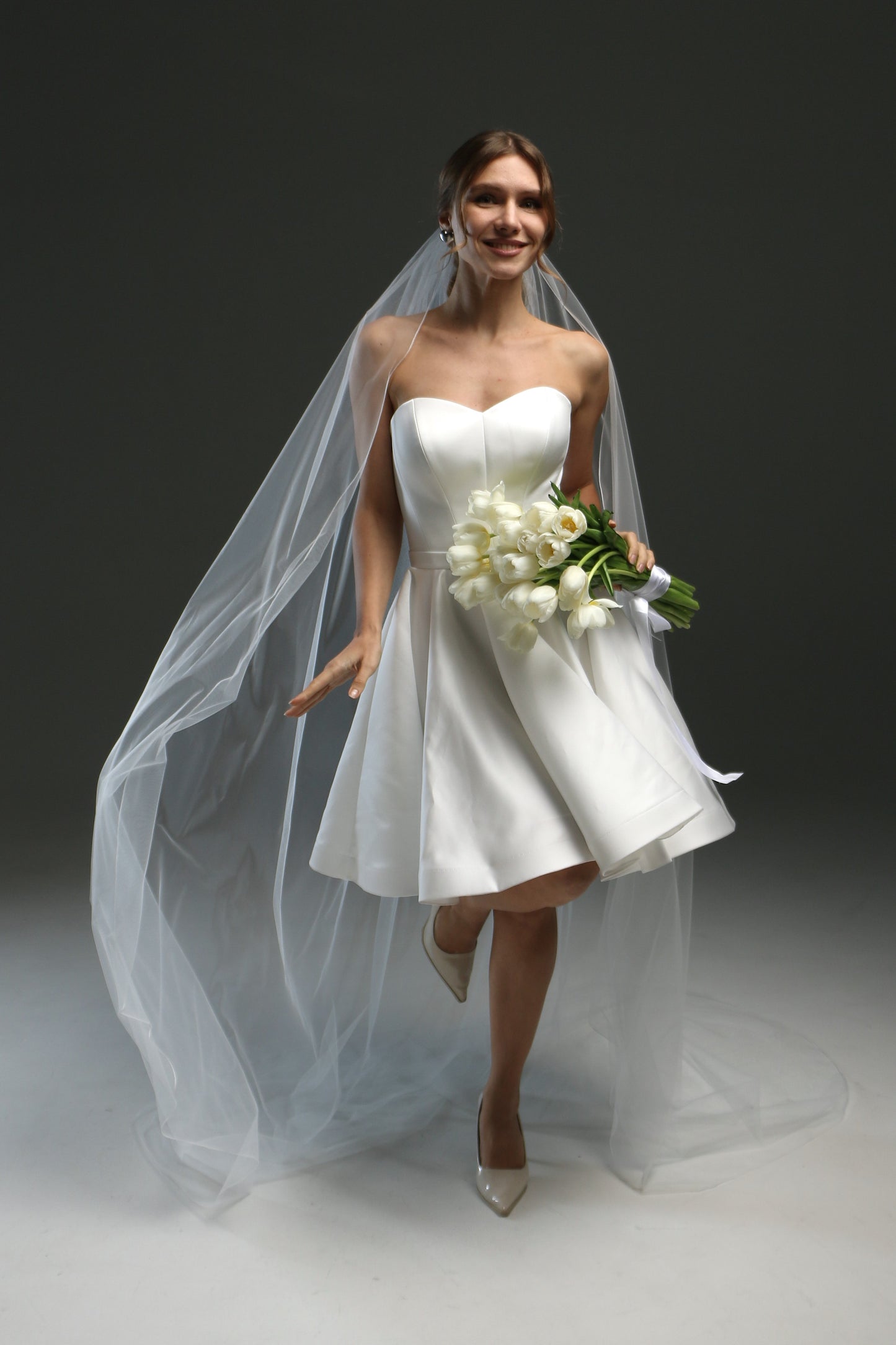 Bridal Pencil Veil - Customized Length and Style Available