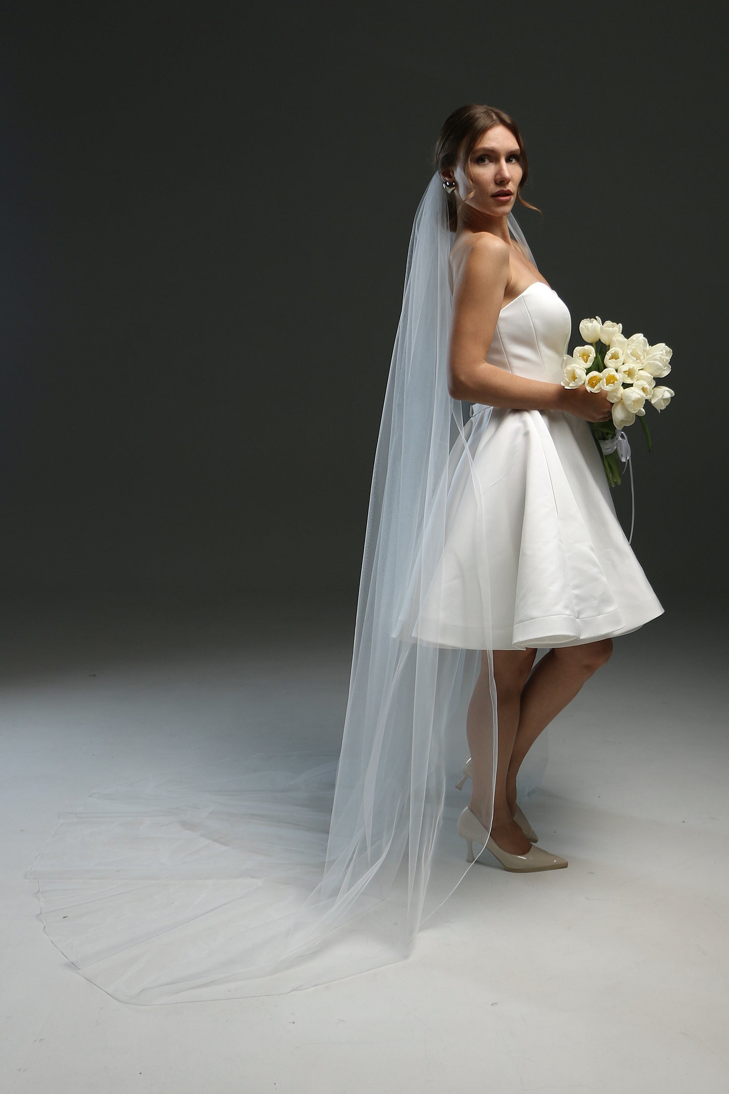 Bridal Pencil Veil - Customized Length and Style Available