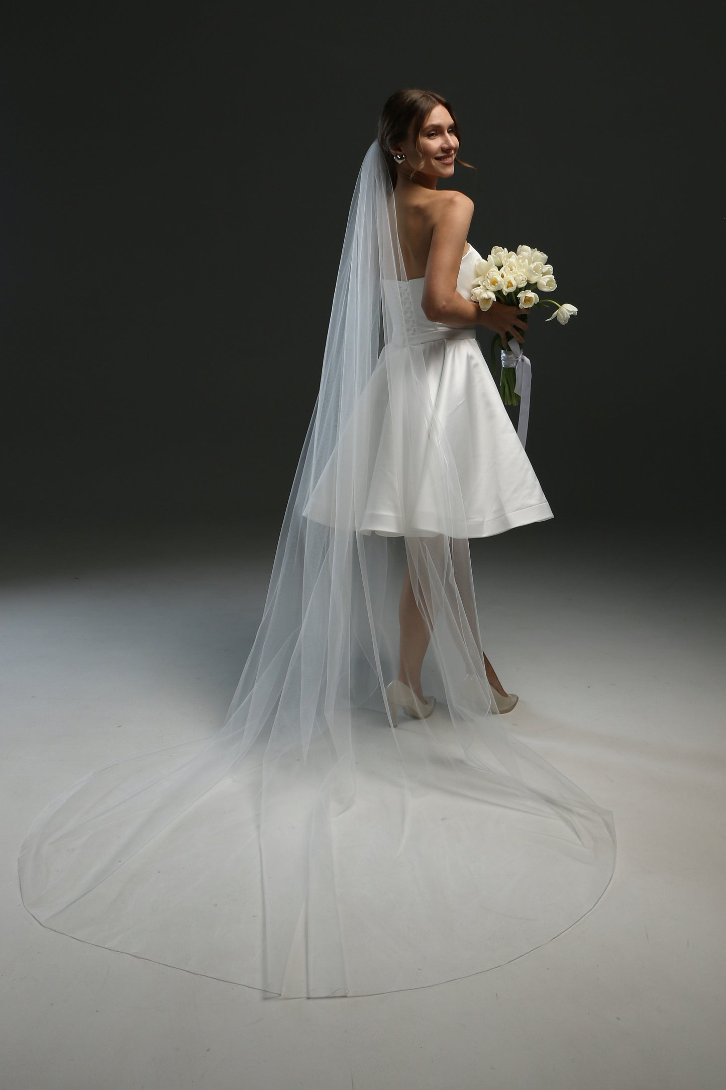 Bridal Pencil Veil - Customized Length and Style Available