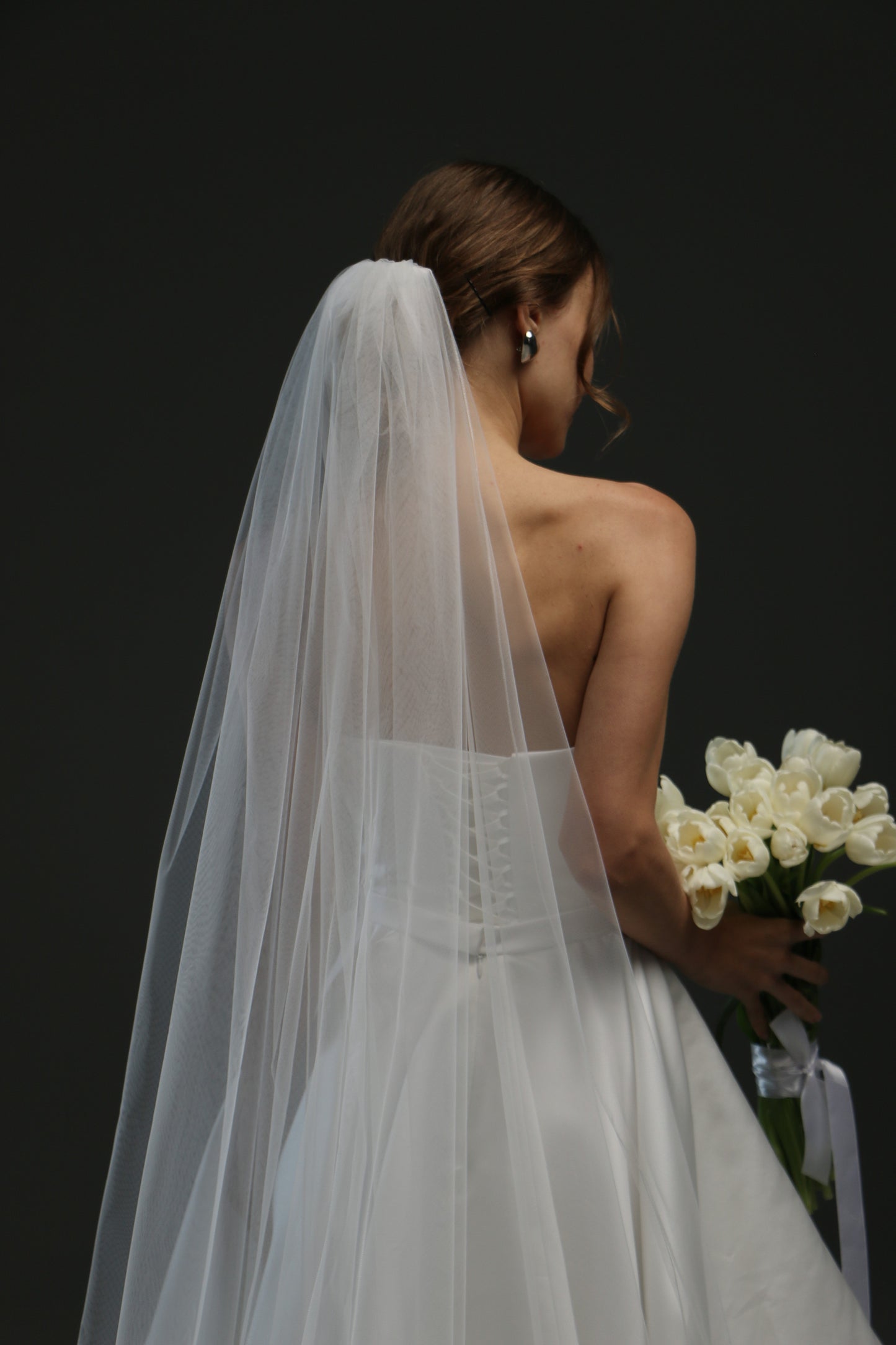 Bridal Pencil Veil - Customized Length and Style Available