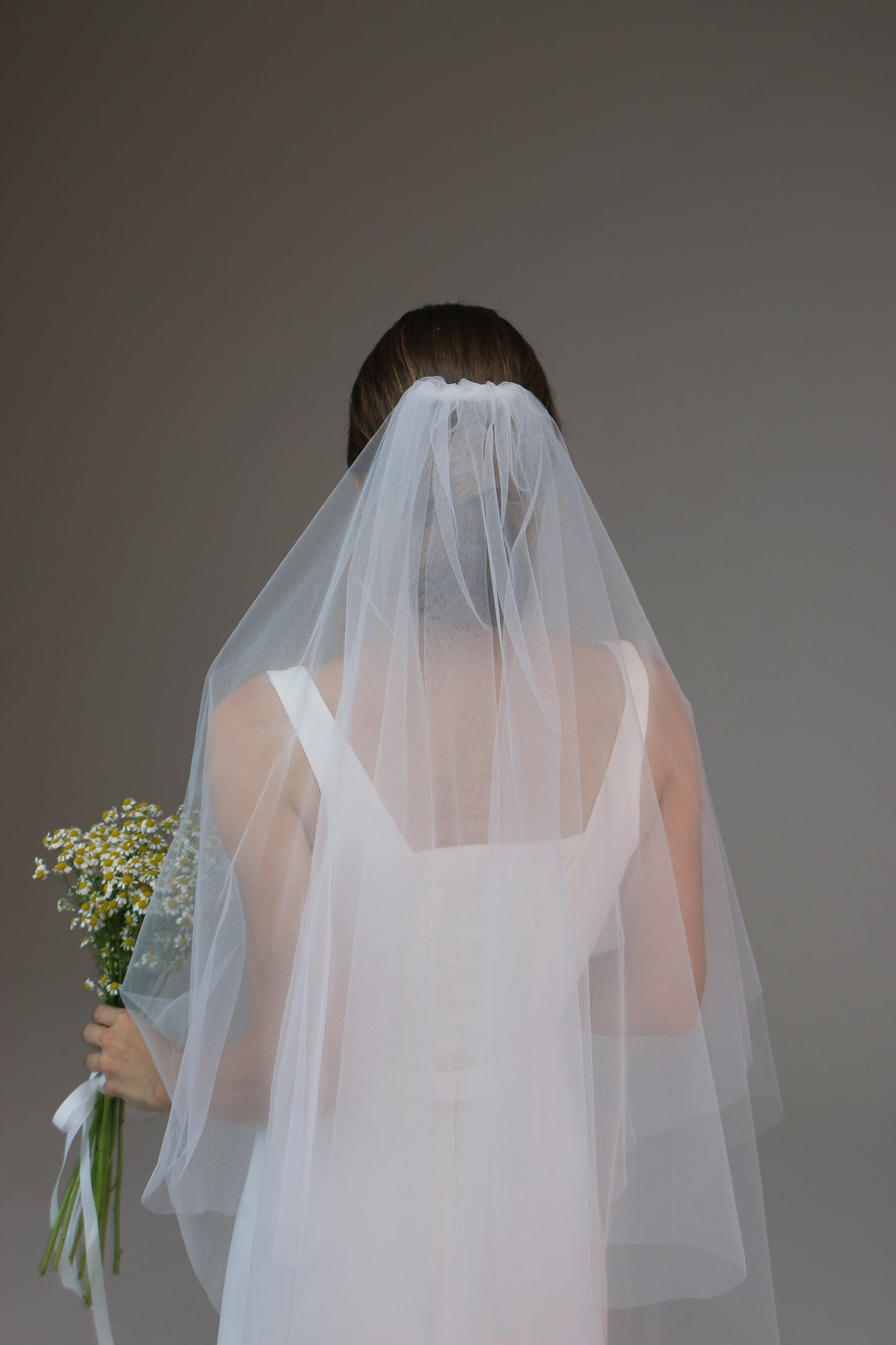 Blusher Veil-Chapel Length Veil-Simple Wedding Veil-Boho Veil | Custom Veil