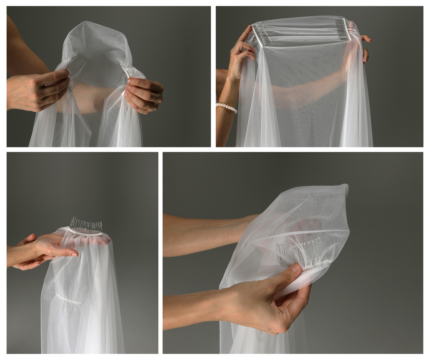 Romantic Two-Tier Juliet Cap Veil – Boho Wedding Veil - M1004