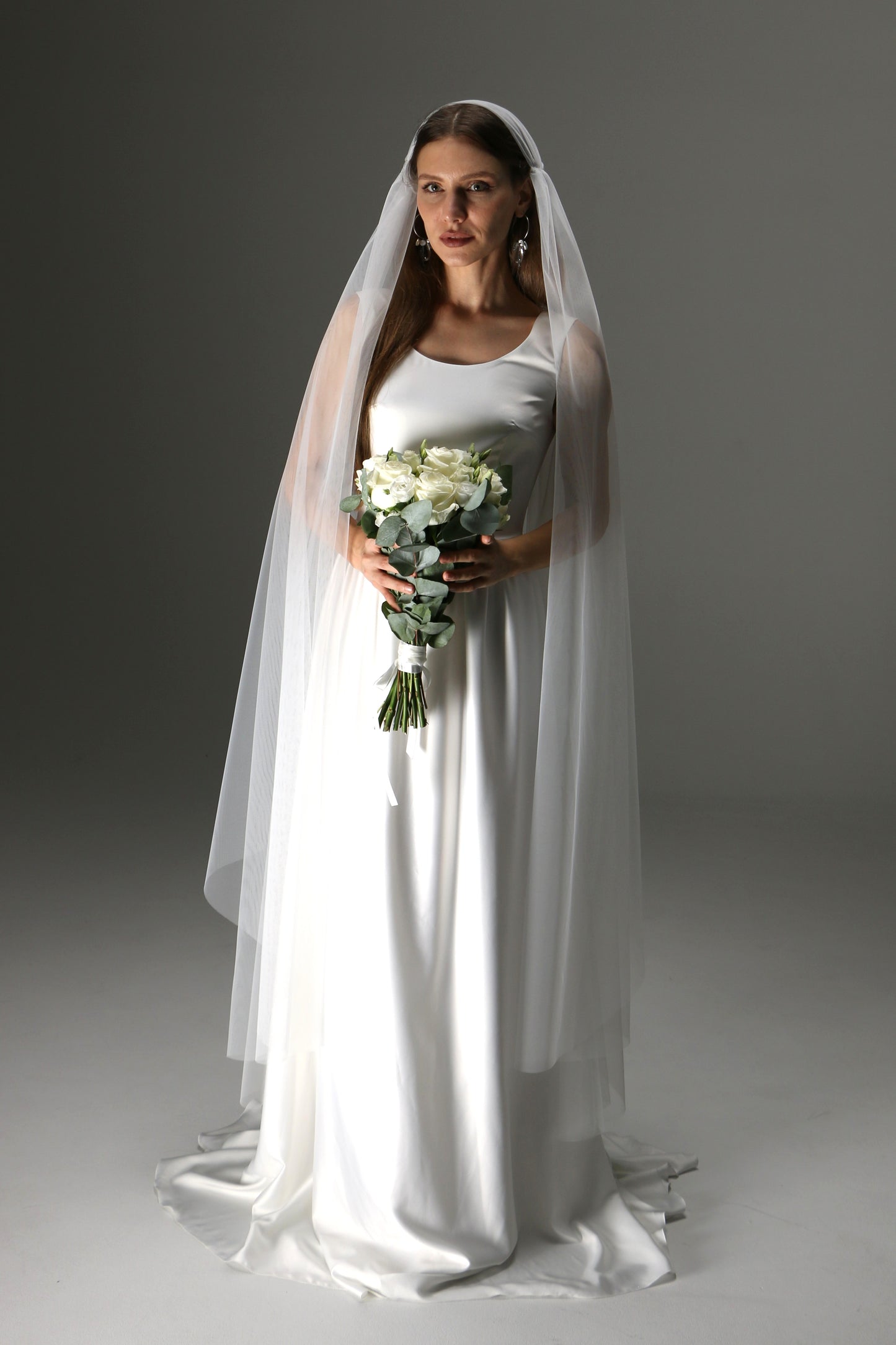 Romantic Two-Tier Juliet Cap Veil – Boho Wedding Veil - M1004